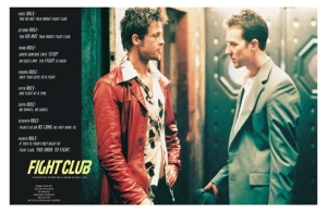 Movie Poster - Rules Of Fight Club (91,5 X 61 Cm) in der Gruppe MERCHANDISE / Poster / Soundtrack bei Bengans Skivbutik AB (5668454)