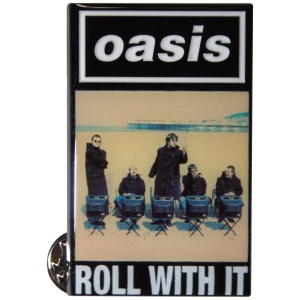 Oasis - Roll With It Single Pin Badge in der Gruppe MERCHANDISE / Pin-Button Badge / Pop-Rock bei Bengans Skivbutik AB (5668613)