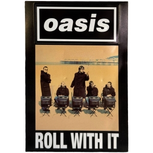Oasis - Roll With It Single Magnet in der Gruppe MERCHANDISE / Magnet / Pop-Rock bei Bengans Skivbutik AB (5668635)
