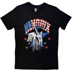 Jimi Hendrix - Flag Uni Bl T-Shirt in der Gruppe MERCHANDISE / T-shirt / Pop-Rock bei Bengans Skivbutik AB (5668651r)