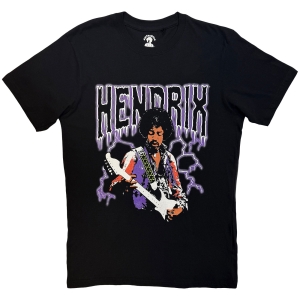 Jimi Hendrix - Lightning Uni Bl T-Shirt in der Gruppe MERCHANDISE / T-shirt / Pop-Rock bei Bengans Skivbutik AB (5668652r)