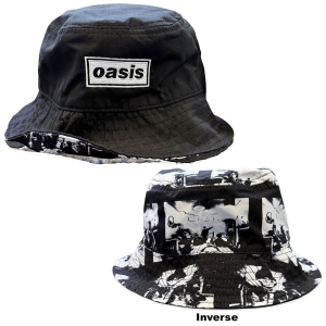 Oasis - Decca Logo / Definitely Maybe Reversible Bl Bucket Hat in der Gruppe MERCHANDISE / Merch / Pop-Rock bei Bengans Skivbutik AB (5668813)