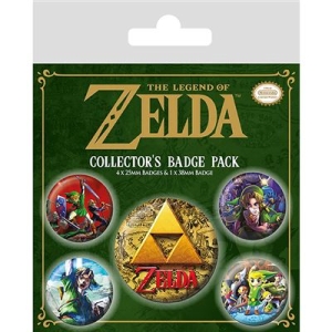 Legend Of Zelda - Classics Badge Pack in der Gruppe MERCHANDISE / Pin-Button Badge /  bei Bengans Skivbutik AB (5669214)