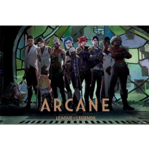 Game Poster - Arcane (Characters In Zaun Arcade)  Poster 91,5 X 61 Cm in der Gruppe MERCHANDISE / Poster / Game Soundtrack bei Bengans Skivbutik AB (5669219)