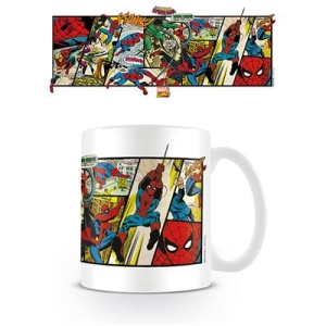 Marvel - Marvel Comics (Spider-Man Panels) Mug in der Gruppe MERCHANDISE / Tasse / Soundtrack bei Bengans Skivbutik AB (5669261)