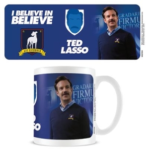 Ted Lasso - Ted Lasso (Believe In Believe) Mug in der Gruppe MERCHANDISE / Tasse / Soundtrack bei Bengans Skivbutik AB (5669305)