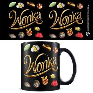 5651281r - Wonka (Weird And Wonderful Tastes) 11Oz/315Ml Black Mug in der Gruppe MERCHANDISE / Tasse / Soundtrack bei Bengans Skivbutik AB (5669320)