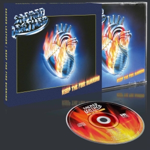 Sacred Leather - Keep The Fire Burning (Slipcase) in der Gruppe CD / Kommande / Hårdrock bei Bengans Skivbutik AB (5670589)