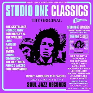 Soul Jazz Records Presents - Studio One Classics (Blue Vinyl) in der Gruppe VINYL / Kommande / Reggae bei Bengans Skivbutik AB (5670890)