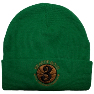 Beastie Boys - Nyc Brouhaha Division Green Beanie Hat in der Gruppe MERCHANDISE / Merch / Kommande / Hip Hop-Rap bei Bengans Skivbutik AB (5671076)
