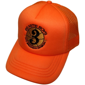 Beastie Boys - Nyc Brouhaha Division Orange Mesh-Back Cap in der Gruppe MERCHANDISE / Merch / Kommande / Hip Hop-Rap bei Bengans Skivbutik AB (5671077)