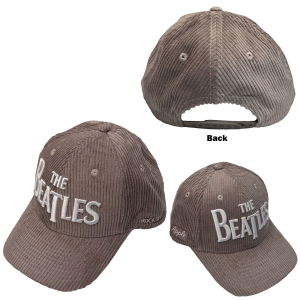 The Beatles - Drop T Logo & Apple Corduroy Grey Baseball Cap in der Gruppe MERCHANDISE / Kappe /  /  bei Bengans Skivbutik AB (5671080)