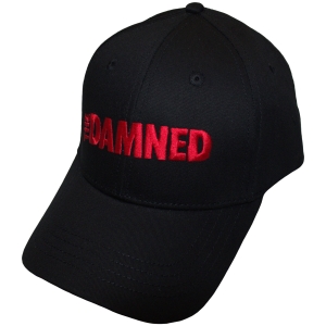 Damned - Red Text Logo Bl Baseball Cap in der Gruppe MERCHANDISE / Kappe /  /  bei Bengans Skivbutik AB (5671092)