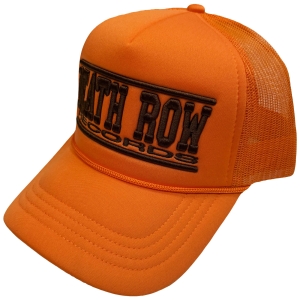 Death Row - Deathrow Text Logo Mono Orange Mesh-Back Cap in der Gruppe MERCHANDISE / Kappe /  /  bei Bengans Skivbutik AB (5671095)