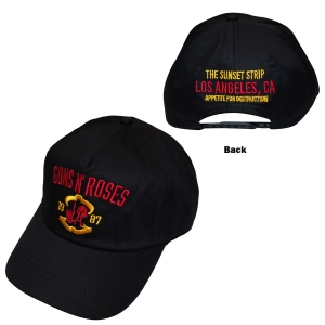 Guns N Roses - Sunset Strip 87 Bl Baseball Cap in der Gruppe MERCHANDISE / Kappe /  /  bei Bengans Skivbutik AB (5671099)