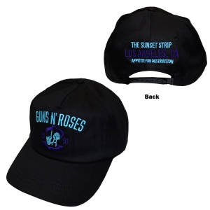 Guns N Roses - Sunset Strip 91 Bl Baseball Cap in der Gruppe MERCHANDISE / Kappe /  /  bei Bengans Skivbutik AB (5671100)