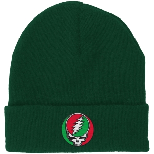 Grateful Dead - Steal Your Face Red/Green Green Beanie Hat in der Gruppe MERCHANDISE / Merch / Kommande / Pop-Rock bei Bengans Skivbutik AB (5671101)