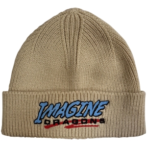 Imagine Dragons - Logo Natrl Beanie Hat in der Gruppe MERCHANDISE / Merch / Kommande / Pop-Rock bei Bengans Skivbutik AB (5671103)
