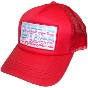 Kings Of Leon - Can We Please Have Fun Border Red Mesh-Back Cap in der Gruppe MERCHANDISE / Kappe /  /  bei Bengans Skivbutik AB (5671107)