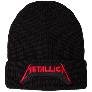 Metallica - Red Logo Shadow Bl Beanie Hat in der Gruppe MERCHANDISE / Merch / Kommande / Hårdrock bei Bengans Skivbutik AB (5671110)