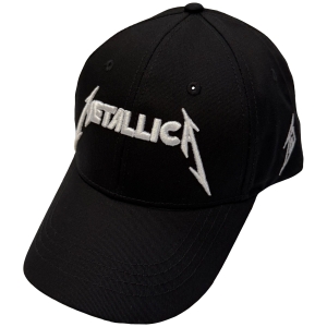 Metallica - Text & M Logos Bl Baseball Cap in der Gruppe MERCHANDISE / Kappe /  /  bei Bengans Skivbutik AB (5671112)