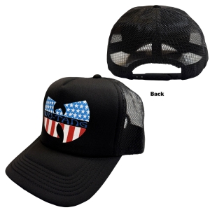 Wu Tang Clan - Star-Spangled Logo Bl Mesh-Back Cap in der Gruppe MERCHANDISE / Kappe /  /  bei Bengans Skivbutik AB (5671131)