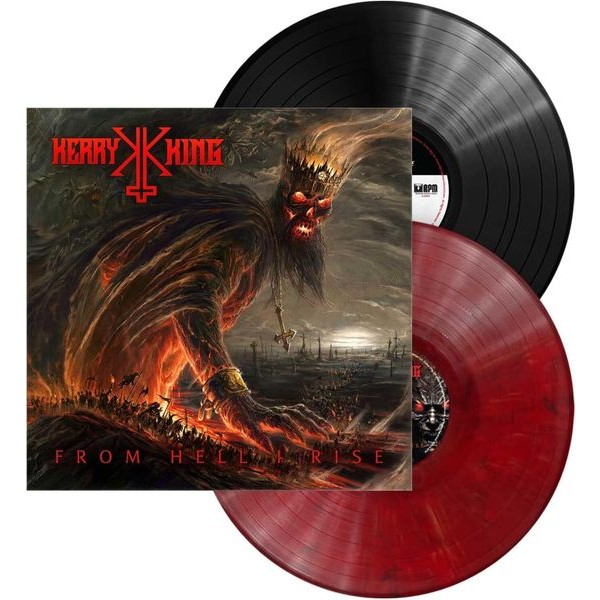 Kerry King - From Hell I Rise (Diablo Red & Black Vinyl 2LP - Incl. 5 Bonus Tracks) in der Gruppe VINYL / Hårdrock bei Bengans Skivbutik AB (5671203)