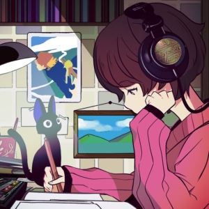 Grey October Sound - Lo-Fi Ghibli 2 (+Obi) in der Gruppe VINYL / Japansk Musik bei Bengans Skivbutik AB (5671234)