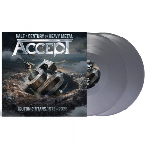 Accept - Teutonic Titans 1976-2028 (Gatefold - Solid Silver Vinyl / 2LP) in der Gruppe VINYL / Kommande / Hårdrock bei Bengans Skivbutik AB (5671619)