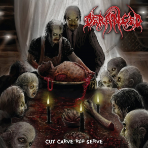 Deranged - Cut Carve Rip Serve (Splatter) in der Gruppe VINYL / Nyheter / Hårdrock bei Bengans Skivbutik AB (5671806)