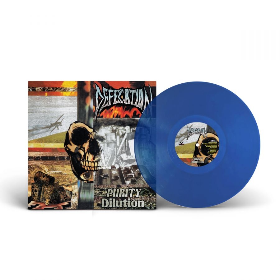 Defecation - Purity Dilution (Blue Vinyl Lp) in der Gruppe VINYL / Kommande / Hårdrock bei Bengans Skivbutik AB (5673172)