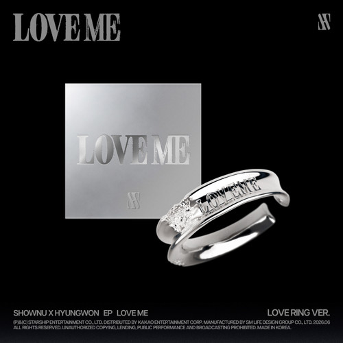 Shownu X Hyungwon - Ep Love Me (Love Ring Ver.) in der Gruppe MERCHANDISE / Merch+Code / Kommande / K-Pop bei Bengans Skivbutik AB (5673311)