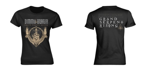 Dimmu Borgir - T/S Grand Serpent Rising (S) Girlie in der Gruppe MERCHANDISE / T-shirt / Nyheter / Hårdrock bei Bengans Skivbutik AB (5673488)