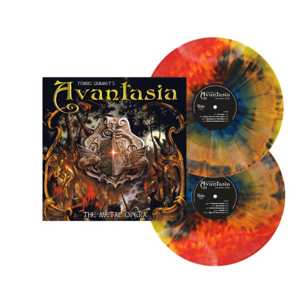 Avantasia - The Metal Opera (25th Anniversary Edition - Blue, Black & Red Swirl Effect Vinyl / 2LP) in der Gruppe VINYL / Kommande / Hårdrock bei Bengans Skivbutik AB (5673511)