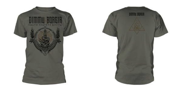 Dimmu Borgir - T/S Grand Serpent Rising (Xl) Milit in der Gruppe MERCHANDISE / T-shirt / Kommande / Hårdrock bei Bengans Skivbutik AB (5673700)