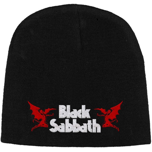 Black Sabbath - Logo & Devils Beanie Hat in der Gruppe MERCHANDISE / Merch / Nyheter / Hårdrock bei Bengans Skivbutik AB (5673761)