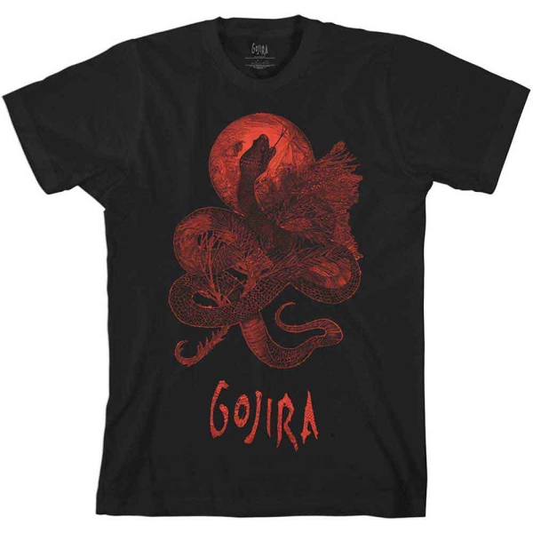 Gojira - Gojira Serpant Moon Uni Bl T-Shirt in der Gruppe MERCHANDISE / T-shirt / Nyheter / Hårdrock bei Bengans Skivbutik AB (5673836)