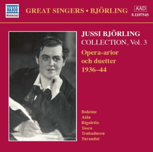 Björling Jussi - Björling Collection Vol. 3 in der Gruppe CD / Klassiskt,Övrigt bei Bengans Skivbutik AB (567393)