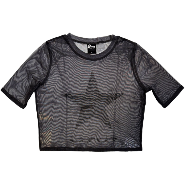 David Bowie - Blackstar Lady Char Mesh Crop in der Gruppe MERCHANDISE / T-shirt / Nyheter / Pop-Rock bei Bengans Skivbutik AB (5673993r)