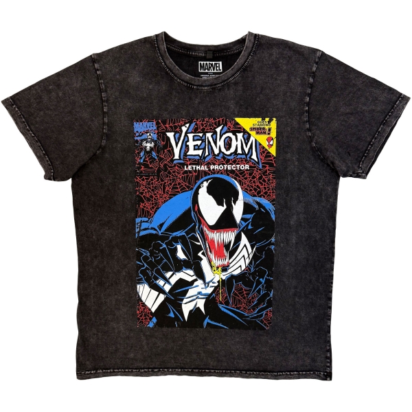 Marvel Comics - Venom Lethal Protector Stone Wash Uni Bl T-Shirt in der Gruppe MERCHANDISE / T-shirt / Nyheter / Film-Musikal bei Bengans Skivbutik AB (5674016r)
