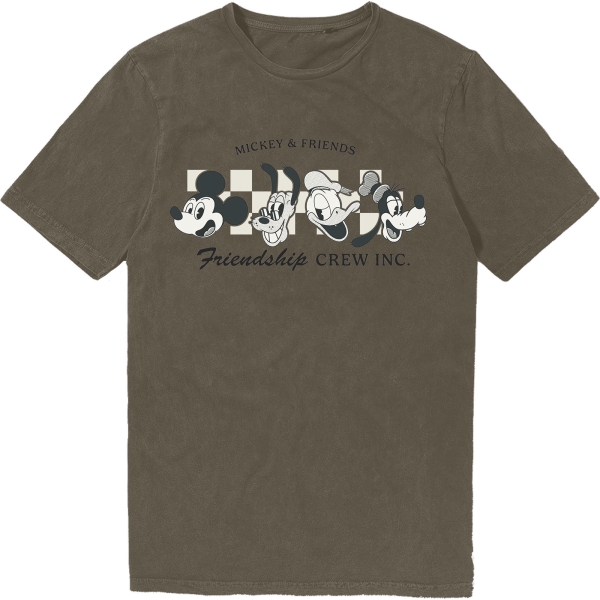 Disney - Mm Friendship Crew Inc Stone Wash Uni Green T-Shirt in der Gruppe MERCHANDISE / T-shirt / Nyheter / Film-Musikal bei Bengans Skivbutik AB (5674024r)