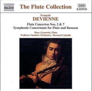 Devienne Francois - Flute Concertos 2 & 7 in der Gruppe Externt_Lager / Naxoslager bei Bengans Skivbutik AB (567403)
