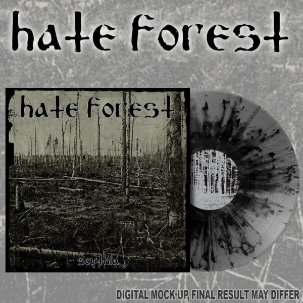 Hate Forest - Scythia (Grey/Black Splatter Vinyl in der Gruppe VINYL / Kommande / Hårdrock bei Bengans Skivbutik AB (5674060)
