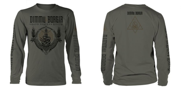 Dimmu Borgir - L/S Grand Serpent Rising (M) Milita in der Gruppe MERCHANDISE / T-shirt / Kommande / Hårdrock bei Bengans Skivbutik AB (5674085)