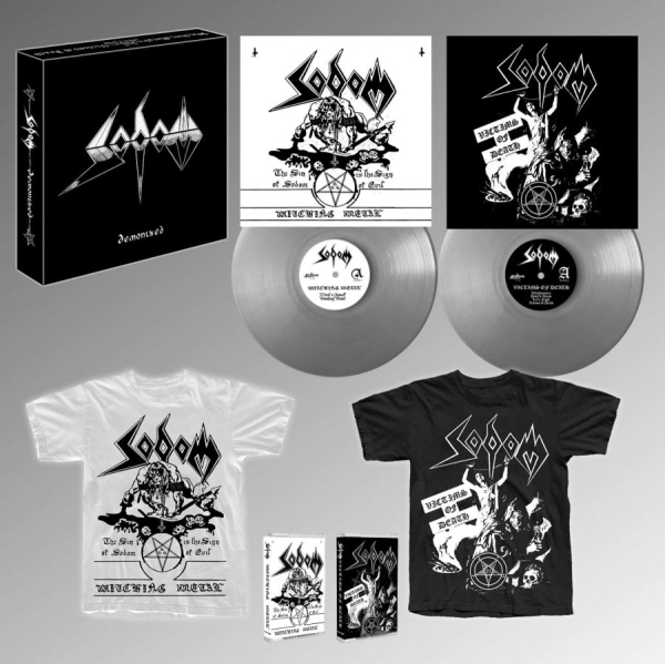 Sodom - Demonized (2 Lp Silver Vinyl, Mc, T in der Gruppe VINYL / Kommande / Hårdrock bei Bengans Skivbutik AB (5674112)