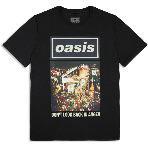 Oasis - Don't Look Back In Anger Single Cover Uni Bl T-Shirt in der Gruppe MERCHANDISE / T-shirt / Nyheter / Pop-Rock bei Bengans Skivbutik AB (5674549r)