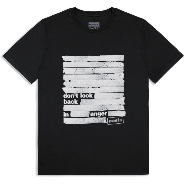 Oasis - Don't Look Back In Anger Tape Uni Bl T-Shirt in der Gruppe MERCHANDISE / T-shirt / Nyheter / Pop-Rock bei Bengans Skivbutik AB (5674550r)