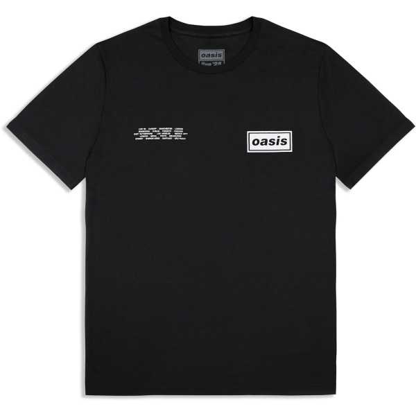 Oasis - Global Cities Logo Bl T-Shirt in der Gruppe MERCHANDISE / T-shirt / Nyheter / Pop-Rock bei Bengans Skivbutik AB (5674556r)