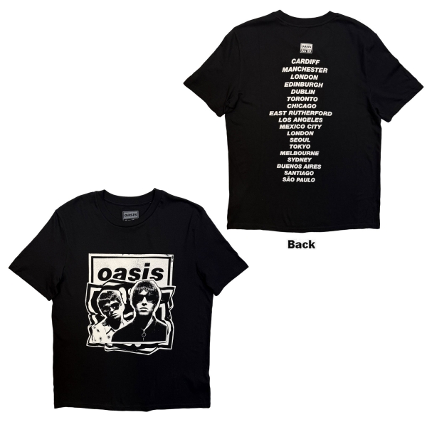 Oasis - Paper Cut Out Tour Bl T-Shirt in der Gruppe MERCHANDISE / T-shirt / Nyheter / Pop-Rock bei Bengans Skivbutik AB (5674560r)