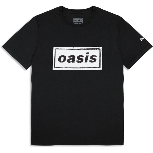 Oasis - Stencil Logo Bl T-Shirt in der Gruppe MERCHANDISE / T-shirt / Nyheter / Pop-Rock bei Bengans Skivbutik AB (5674566r)